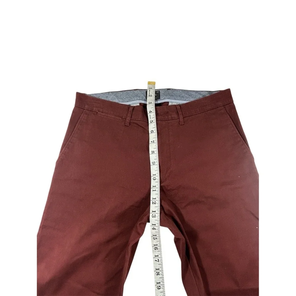 J.Crew 484 Slim-Fit‎ Stretch Chino Pants Mens 30x32 Burgundy Maroon Re-Imagined